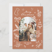 Carte de Noël photo de l'arc à main (Devant)