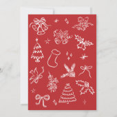 Carte de Noël photo de l'arc à main (Dos)