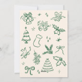 Carte de Noël photo de l'arc à main (Dos)