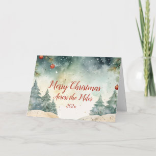 Carte de Noël photo de l'autre côté des Miles