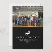Carte de Noël photo de l'équipe d'affaires (Devant)