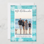 Carte de Noël photo de Mele Kalikimaka Hawaii (Devant)