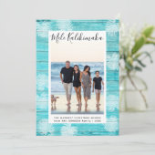 Carte de Noël photo de Mele Kalikimaka Hawaii (Debout devant)