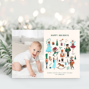 Carte de Noël photo de Noël Casse-Noisette