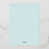 Carte de Noël photo de Noël couleur verre de mer (Verso)