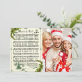 Carte de Noël photo de Noël Deck the Hall (Debout devant)