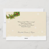 Carte de Noël photo de Noël Deck the Hall (Dos)