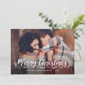 Carte de Noël photo de saison Splendid (Debout devant)