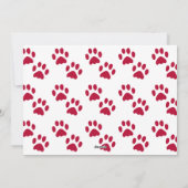 Carte de Noël Photo de vacances rouge de Noël peu (Dos)