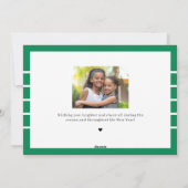 Carte de Noël photo EDITABLE COULEUR Père Noël (Dos)