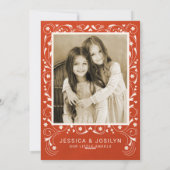 Carte de Noël photo en ange de l'art populaire de  (Dos)