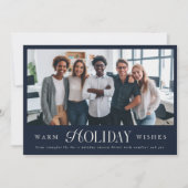 Carte de Noël Photo Entreprise Avec Logo (Devant)