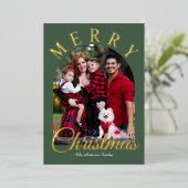 Carte de Noël photo Foil (Debout devant)