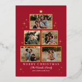 Carte de Noël photo Galerie REAL FOIL (Recto)