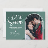 Carte de Noël photo Globe des neiges (Devant)