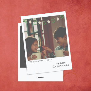 Carte de Noël photo instantanée nostalgique