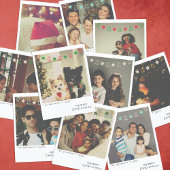 Carte de Noël photo instantanée nostalgique