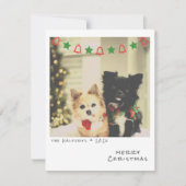 Carte de Noël photo instantanée nostalgique (Devant)