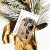 Carte de Noël photo Joyeux & Mariés