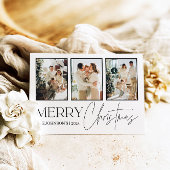 Carte de Noël photo, Joyeux Noël moderne