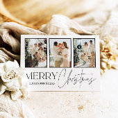 Carte de Noël photo, Joyeux Noël moderne