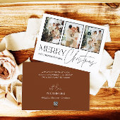 Carte de Noël photo, Joyeux Noël moderne