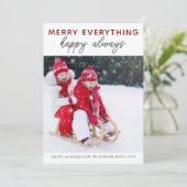 Carte de Noël photo | Joyeux tout (Debout devant)