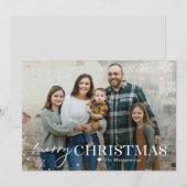 Carte de Noël Photo Magnifique Gelée (Devant / Derrière)