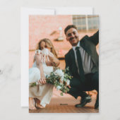 Carte de Noël photo "Mariée et brillante" (Dos)