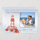 Carte de Noël photo marine (Devant / Derrière)