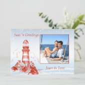 Carte de Noël photo marine (Debout devant)