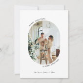 Carte de Noël photo minimaliste (Devant)