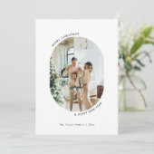 Carte de Noël photo minimaliste (Debout devant)