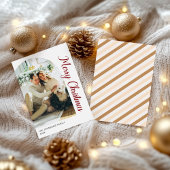 Carte de Noël photo minimaliste moderne