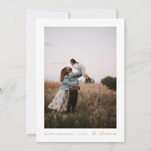 Carte de Noël photo minime (Devant)