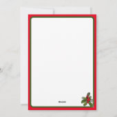 Carte de Noël photo moderne (Dos)