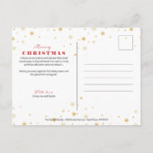 Carte de Noël photo moderne d'arbre de Noël multip (Dos)