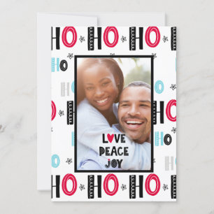 Carte de Noël photo moderne - Doodles scandinaves