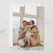 Carte de Noël photo moderne élégante (Dos)