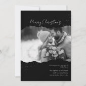 Carte de Noël photo moderne minimaliste (Devant)