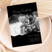 Carte de Noël photo moderne minimaliste