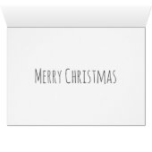 Carte de Noël PHOTO moderne personnalisée (Intérieur Horizontal (Bas))