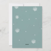 Carte de Noël photo moderne | TURQUOISE (Dos)