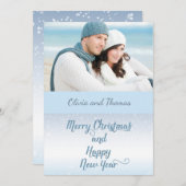 Carte de Noël photo Nautical Beach Boaters (Devant / Derrière)