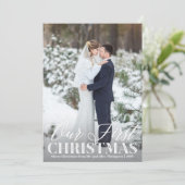 Carte de Noël photo neuve Notre premier Noël (Debout devant)