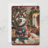 Carte de Noël Photo Noël Plat Carte de Vœux (Devant)