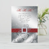 Carte de Noël Photo Père Noël Ceinture Parties sci (Debout devant)