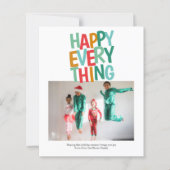 Carte de Noël photo personnalisée Budget (Devant)