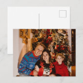 Carte de Noël photo personnalisée - Cadeau de vaca (Devant / Derrière)
