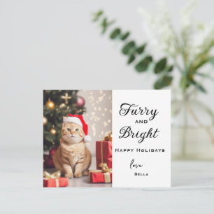 Carte de Noël photo pour animaux de compagnie - Fê